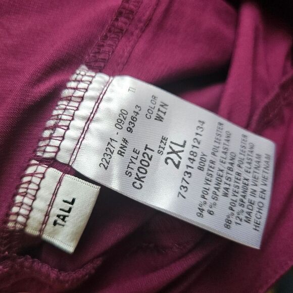 Cherokee Scrubs iFlex Women's 2XL Contemporary Straight Leg Pull On Pant CK002T - Picture 8 of 10